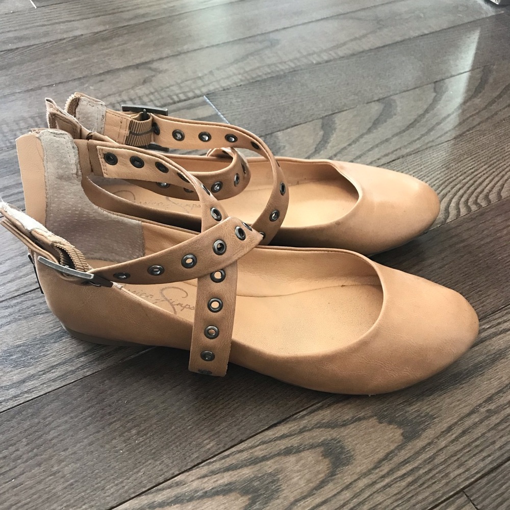 Jessica Simpson Ballet Flats with Ankle Strap